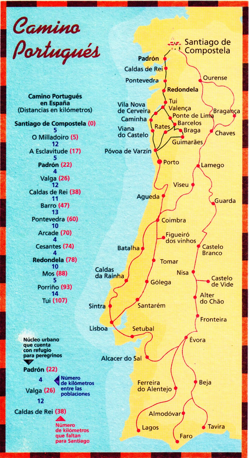 Mapas Do Caminho De Santiago Caminho De Santiago De Compostela O Mapas Do Caminho De Santiago Caminho De Santiago De Compostela O